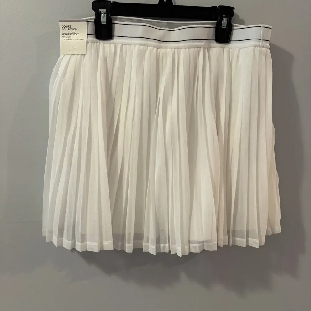 Calia Court High Rise Skort Womens Small White Pleated Athletic Tennis UPF 50 - Picture 5 of 5